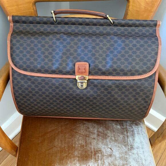 Celine Brown and Tan Travel Bag - Picture 2 of 13